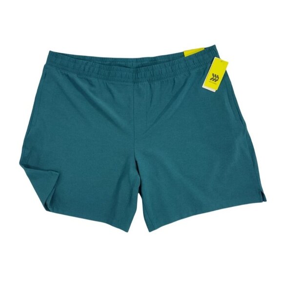 All In Motion Mens XXL Teal Activewear Shorts Elastic Waistband, NWT. - Picture 4 of 6